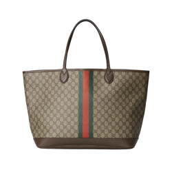 Gucci Brown Ophidia GG Large Tote Bag 40Cm