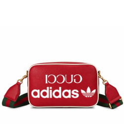 Gucci X Adidas Small Shoulder Bag Red 24.5Cm 702427 U3Zct 6563