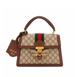 Gucci Queen Margaret GG Small Top Handle Bag Brown 25.5Cm