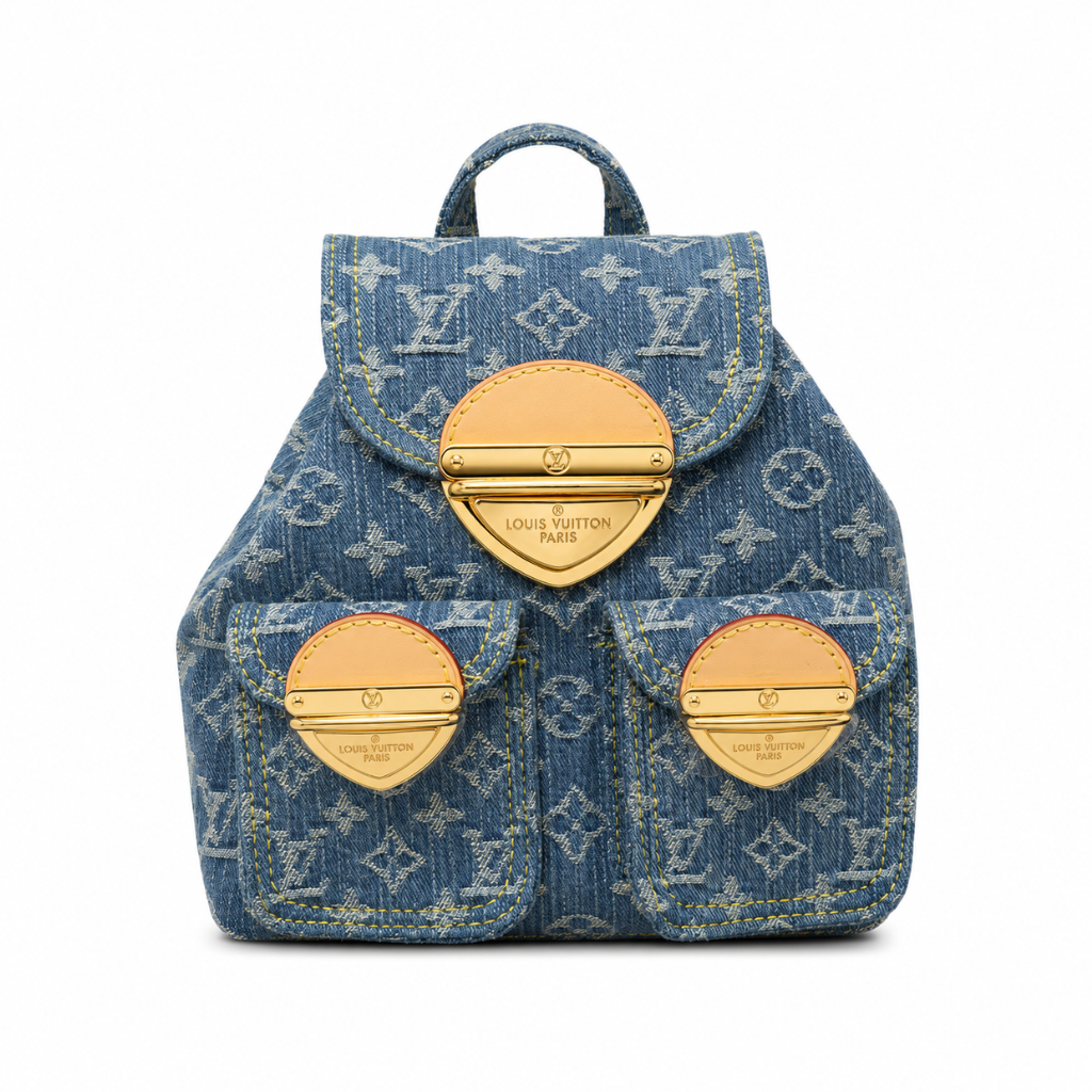 Louis Vuitton Backpack Venice Denim Blue 26Cm M46836