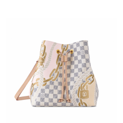 Louis Vuitton Neonoe Mm Damier Azur Coated Canvas 25Cm N40474