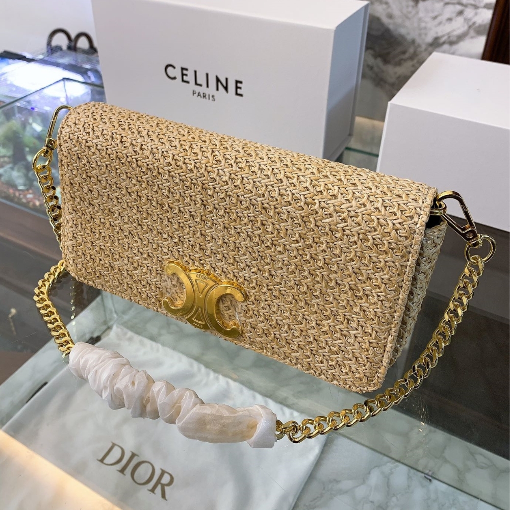 Celine Multipochette In Raffia Tan 23Cm - Image 2