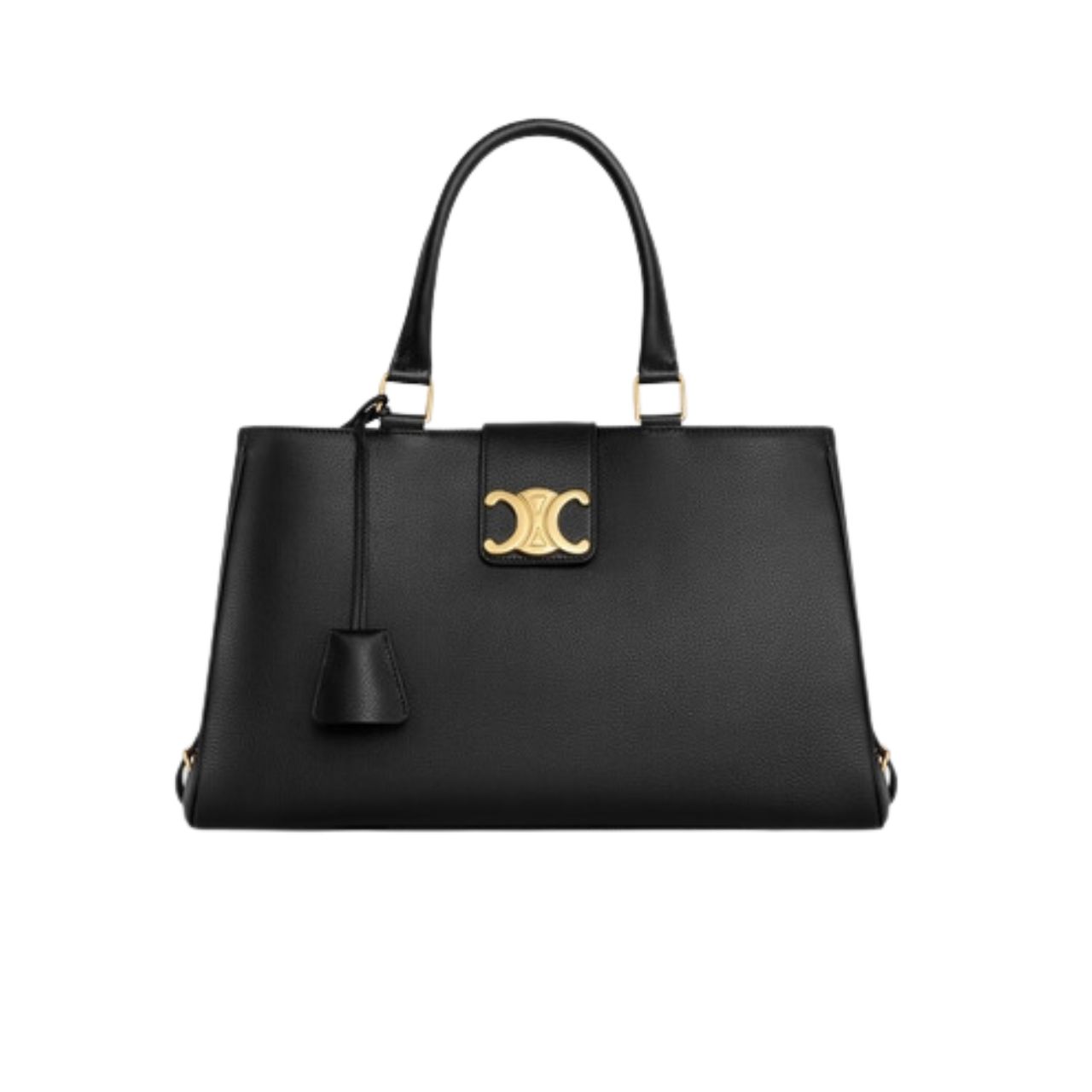 Celine Medium Appoline Bag In Supple Calfskin Black 37Cm 114963Fk6 38No