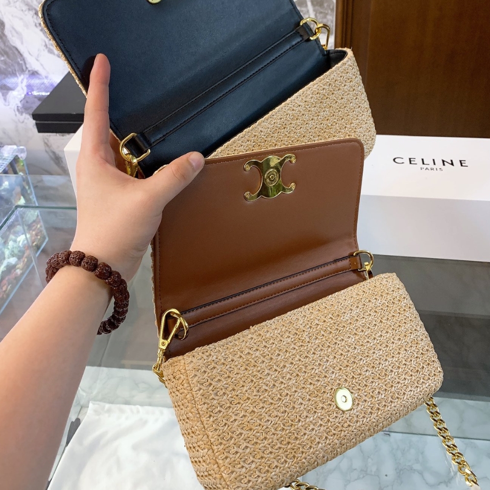 Celine Multipochette In Raffia Tan 23Cm - Image 7