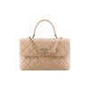 Chanel Flap Bag With Top Handle 25Cm Beige