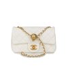 Chanel Quilted Mini Cc Rectangular Flap Bag 20Cm White