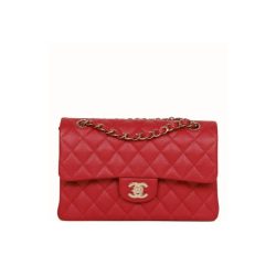 Chanel Classic Small Flap Bag Dark Red Caviar 26Cm