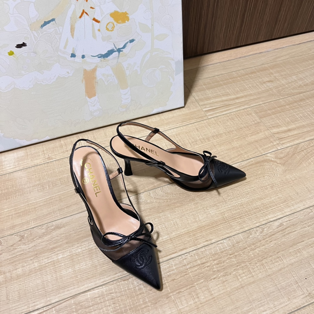 Chanel Platform Shoes Cream - Image 9