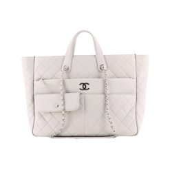 Chanel Ultra Pocket Tote White 37Cm