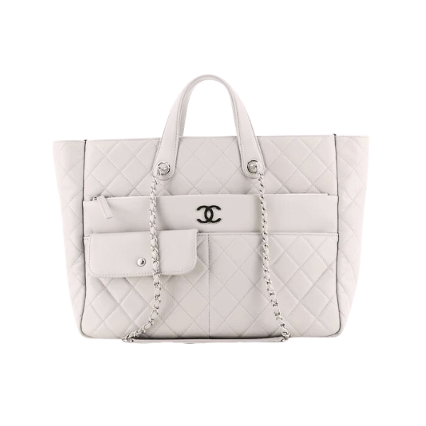 Chanel Ultra Pocket Tote White 37Cm