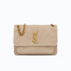 Saint Laurent Niki Baby Chain Bag In Suede Light Grey 6331581U827-9607