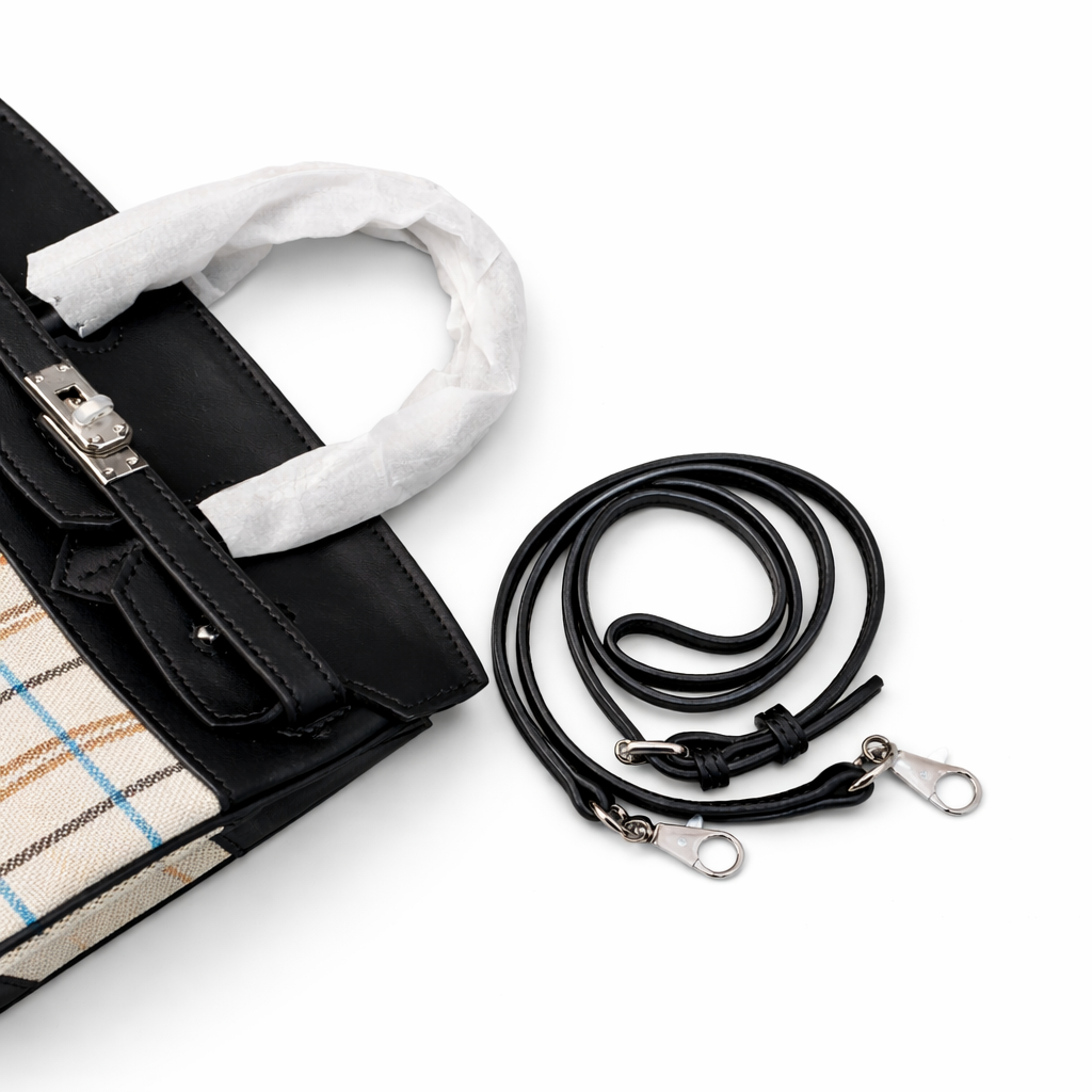 Hermes Birkin Light 30 Multicolor Toile and Black Swift Palladium Hardware - Image 4