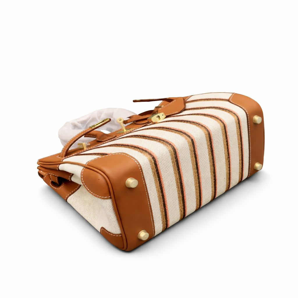 Hermes Birkin Light 30 Broderie Gold Swift Gold Hardware - Image 3