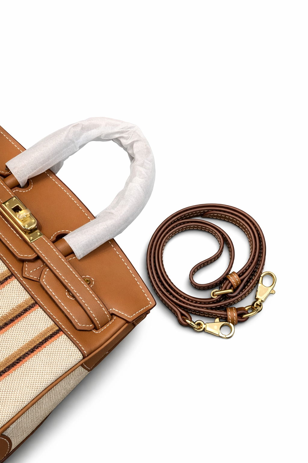 Hermes Birkin Light 30 Broderie Gold Swift Gold Hardware - Image 4