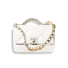 Chanel 19 Handbag White As1160
