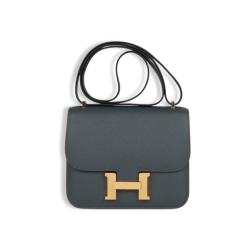 Hermes Constance 18 Bleu Orage Epsom Gold Hardware