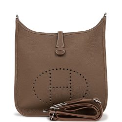 Hermes Evelyne Iii Pm Anemone Clemence Palladium Hardware