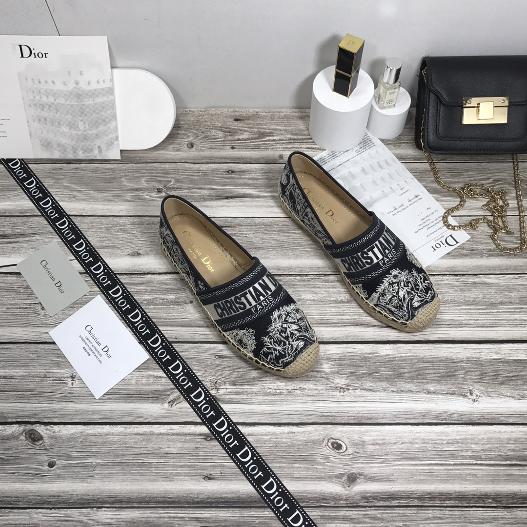 Dior Granville Espadrille Donkerblauw Pattern In Dark Blue - Image 6