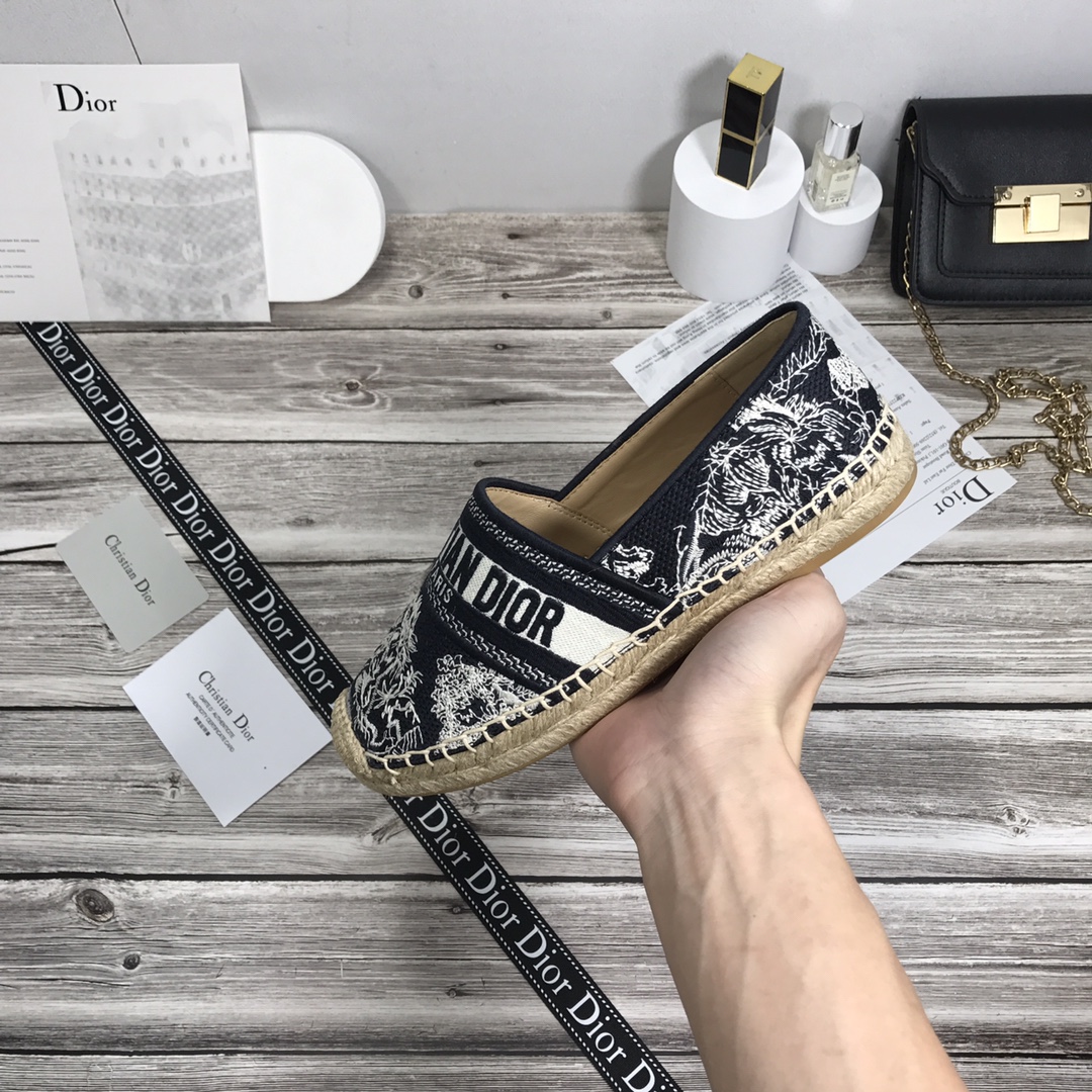 Dior Granville Espadrille Donkerblauw Pattern In Dark Blue - Image 3
