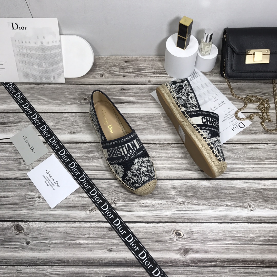 Dior Granville Espadrille Donkerblauw Pattern In Dark Blue - Image 2