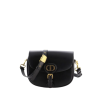 Christian Dior Calfskin Cannage Caro Pouch With Chain Black