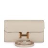 Hermes Constance Wallet To Go Beton Evercolor Gold Hardware