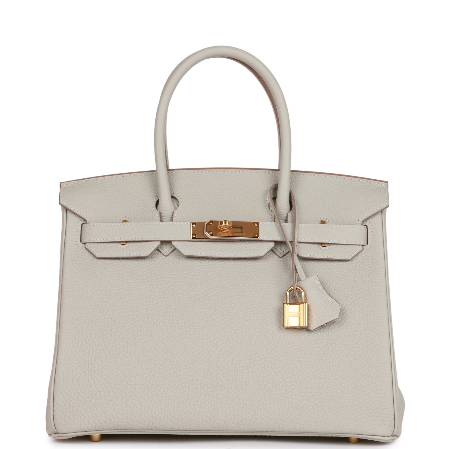 H Handbags Birkin 30 Gris Perle Togo Gold Hardware