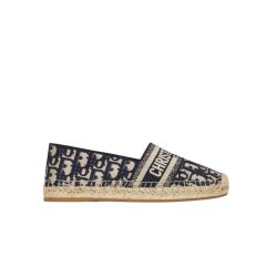 Dior Granville Espadrille Oblique Deep Blue Kdb585Obe S56B