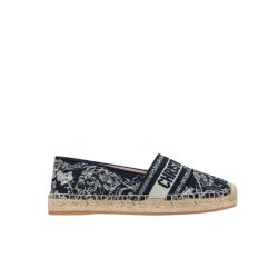 Dior Granville Espadrille Donkerblauw Pattern In Dark Blue