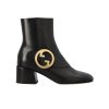 Gucci Blondie Women's Ankle Boot Leather Black 700016C9D001000