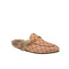 Gucci Princetown Lamb Fur Slippers Rust Natural