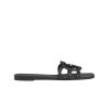 Gucci Women's Interlocking G Slide Sandal Black 780307 J8700 1000