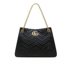 Gucci Gg Marmont Shoulder Bag Black 32Cm 453569 Drw1T 1000