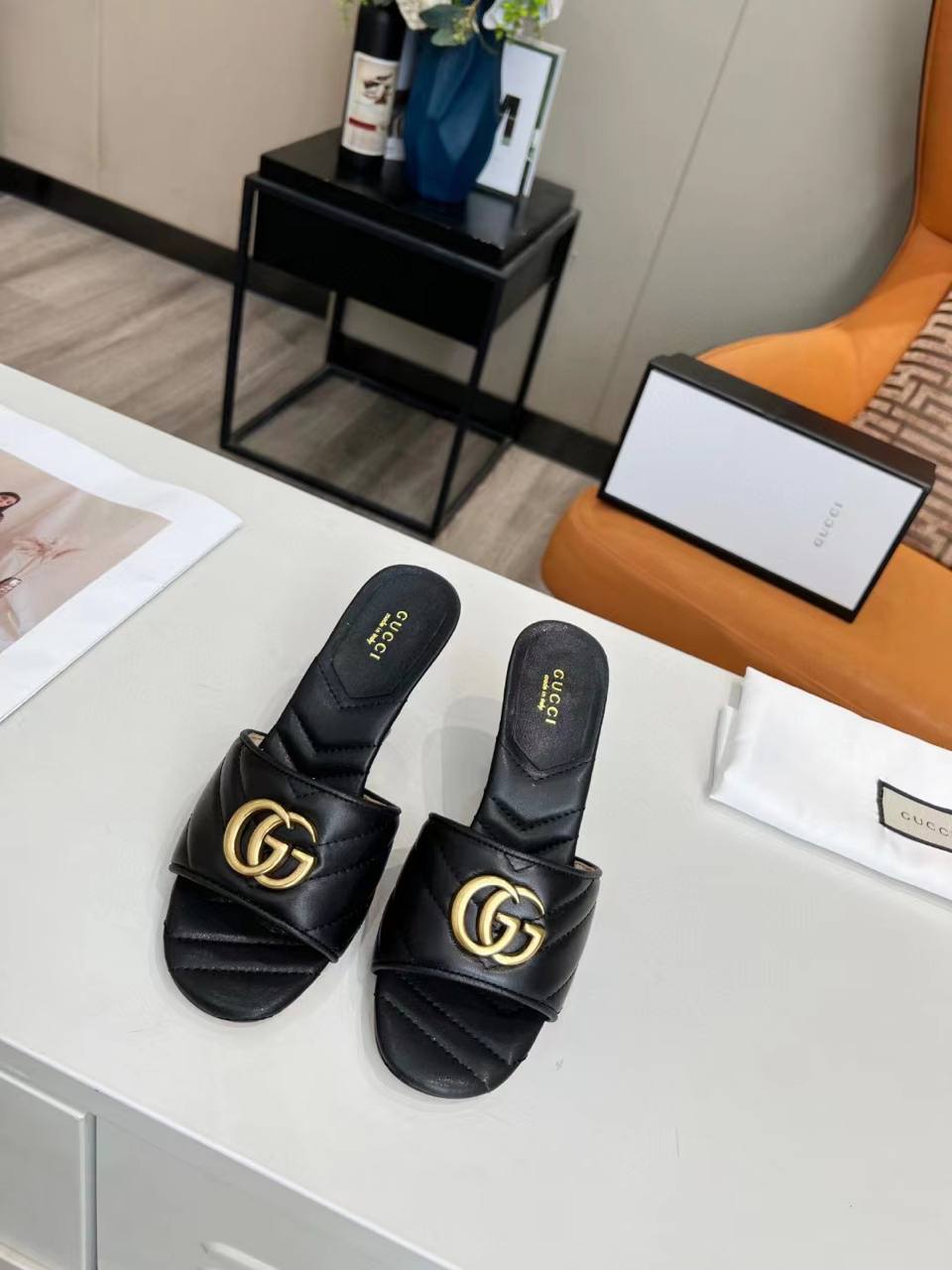Gucci Tarifa Rubber Platform Flip Flops Black - 36 Eu 5 Us 23 5 Cm 9 2 In - Image 2
