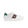 Gucci Ace Embroidered Platform Sneaker White 577573 Dope0 9064