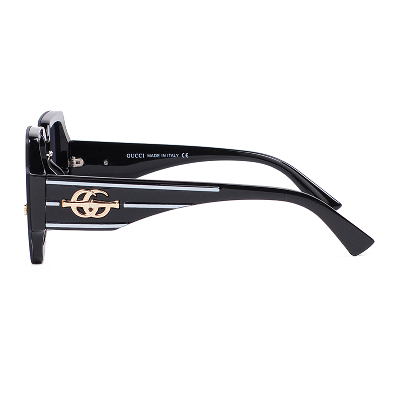 Gucci Gg Gradient Square Sunglasses With Line In Black - Image 5