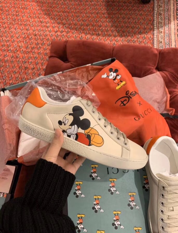 Gucci Ace X Disney Ivory White 603697 Ayo70 9591 - Image 9