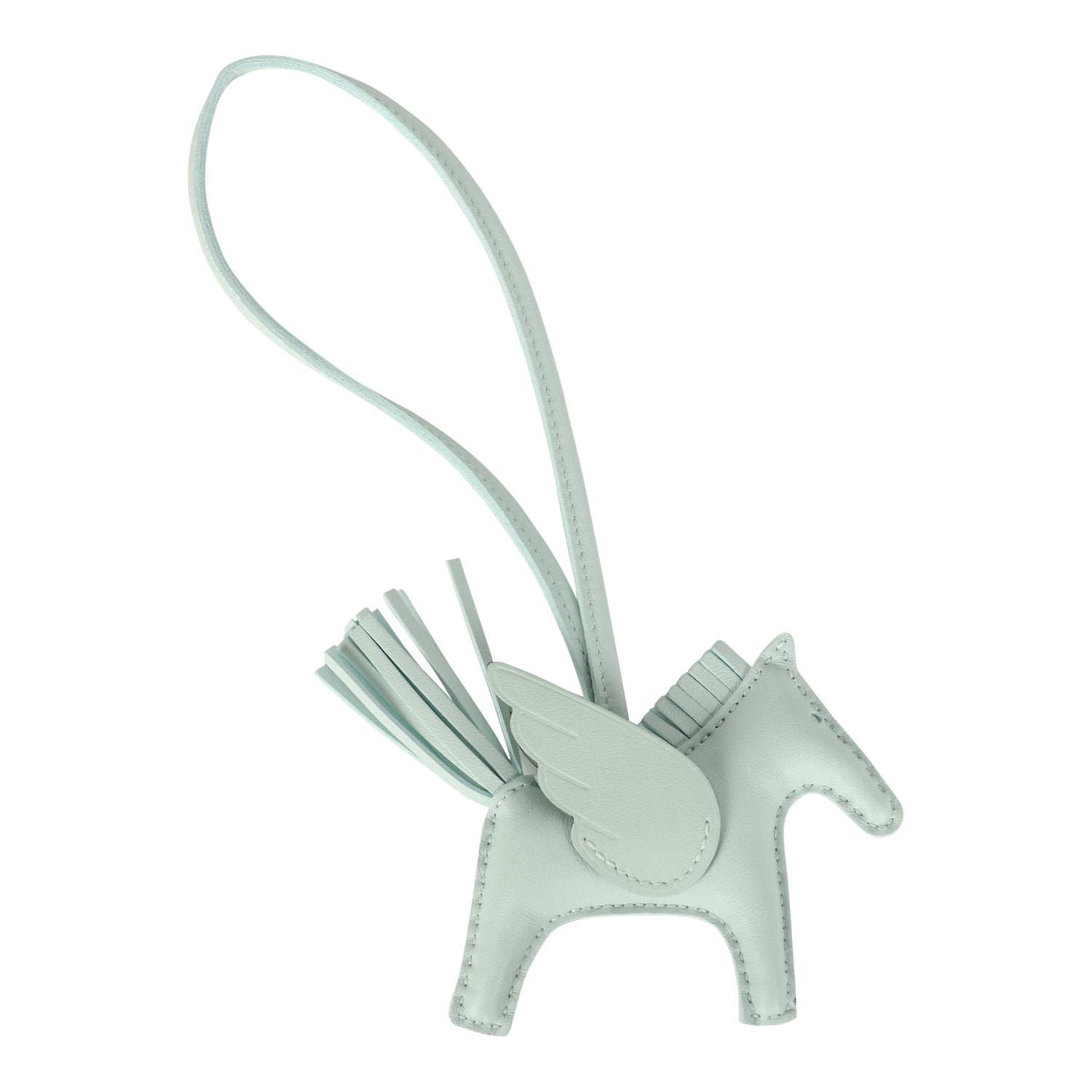 Hermes Pegase Rodeo Bag Charm PM Vert Peppermint Milo Lambskin - Image 2