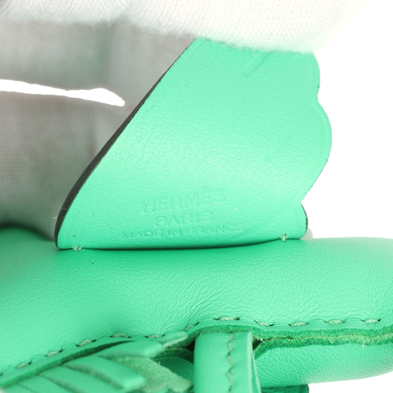 Hermes Pegase Rodeo Bag Charm PM Vert Comics Milo Lambskin - Image 3