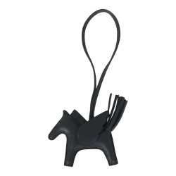 Hermes Pegase Rodeo Bag Charm PM Ardoise Milo Lambskin