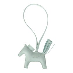 Hermes Rodeo Bag Charm PM Vert Peppermint Milo Lambskin