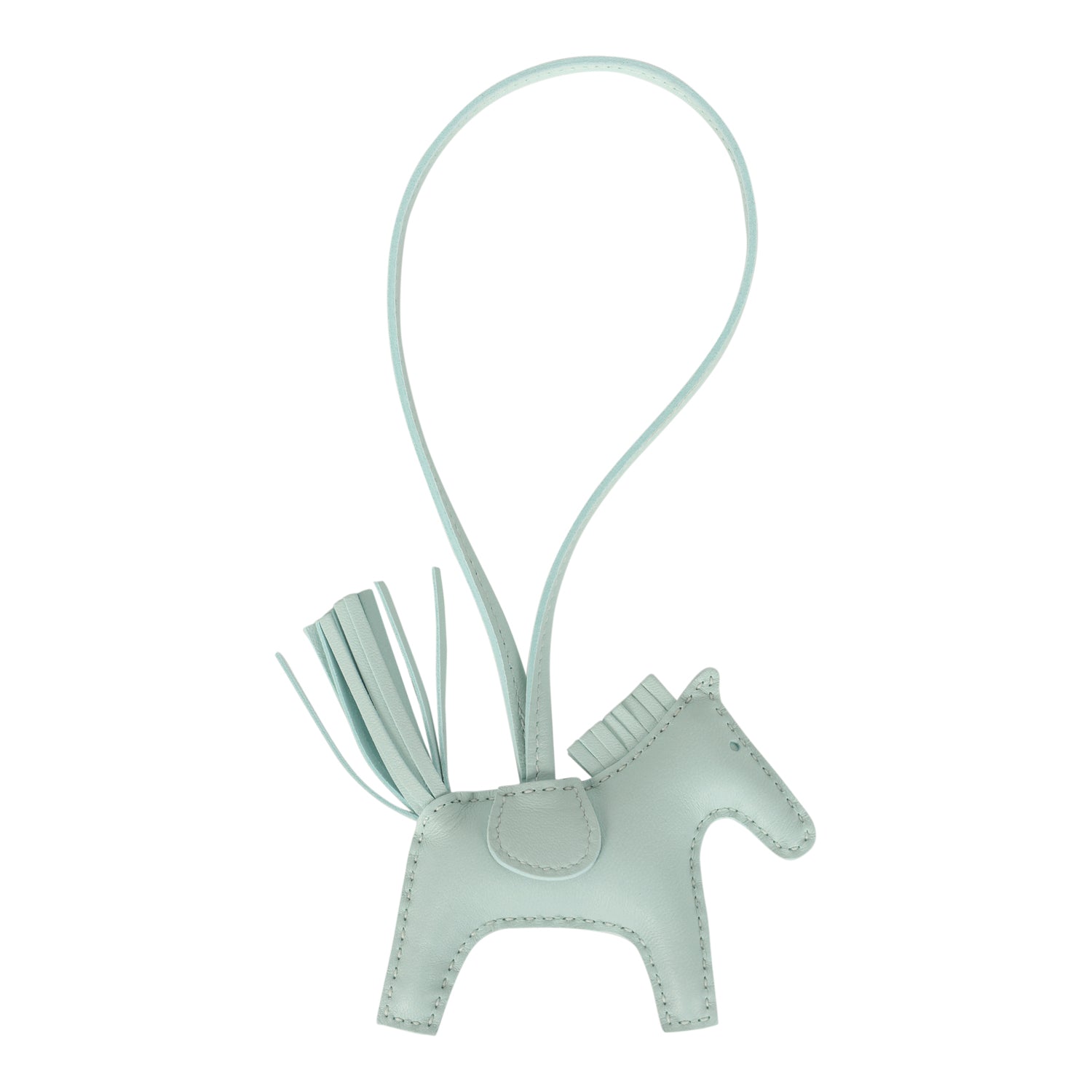 Hermes Rodeo Bag Charm PM Vert Peppermint Milo Lambskin - Image 2