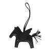Hermes Pegase Rodeo Bag Charm MM So Black Milo Lambskin