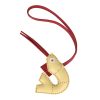 Hermes Hibouton Shrimp Bag Charm Multi Milo Lambskin