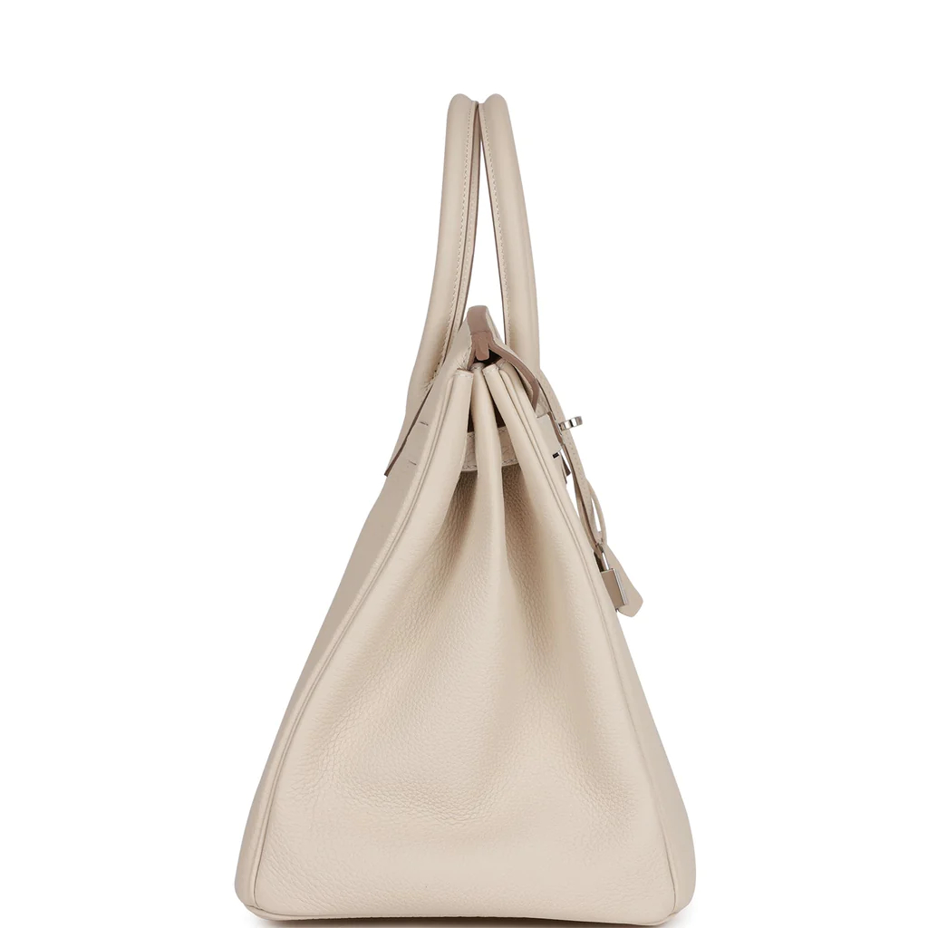 Hermes Birkin 35 Craie Togo Palladium Hardware - Image 3