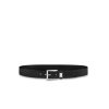 Salvatore Ferragamo Gancini Black Leather Belt With Gold Metal Buckle - 85 Eu 100 Cm