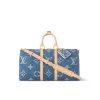 Louis Vuitton Keepall Bandouliere Denim Blue 40Cm M24315