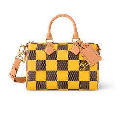 Louis Vuitton Speedy 25 Bandouliere Damier Pop Yellow 25Cm N40584