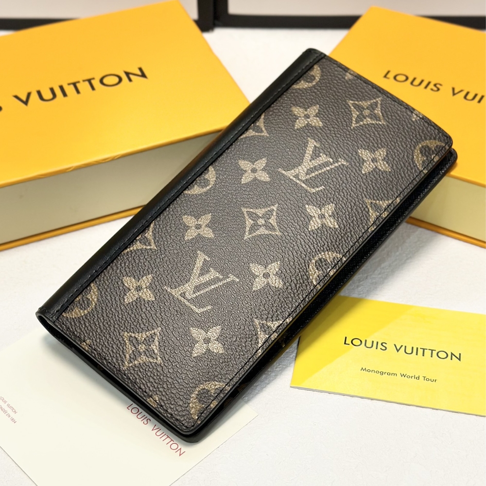Louis Vuitton Brazza Wallet Monogram Macassar Brown 19Cm M69410 - Image 2