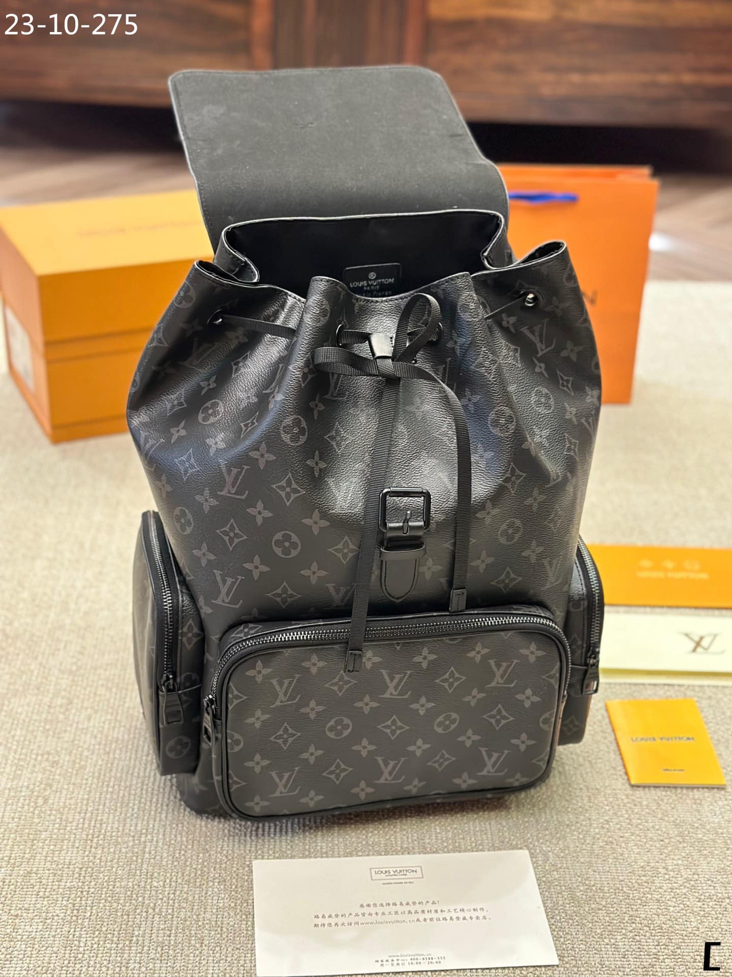 Louis Vuitton Backpack Monogram Black 45Cm - Image 6
